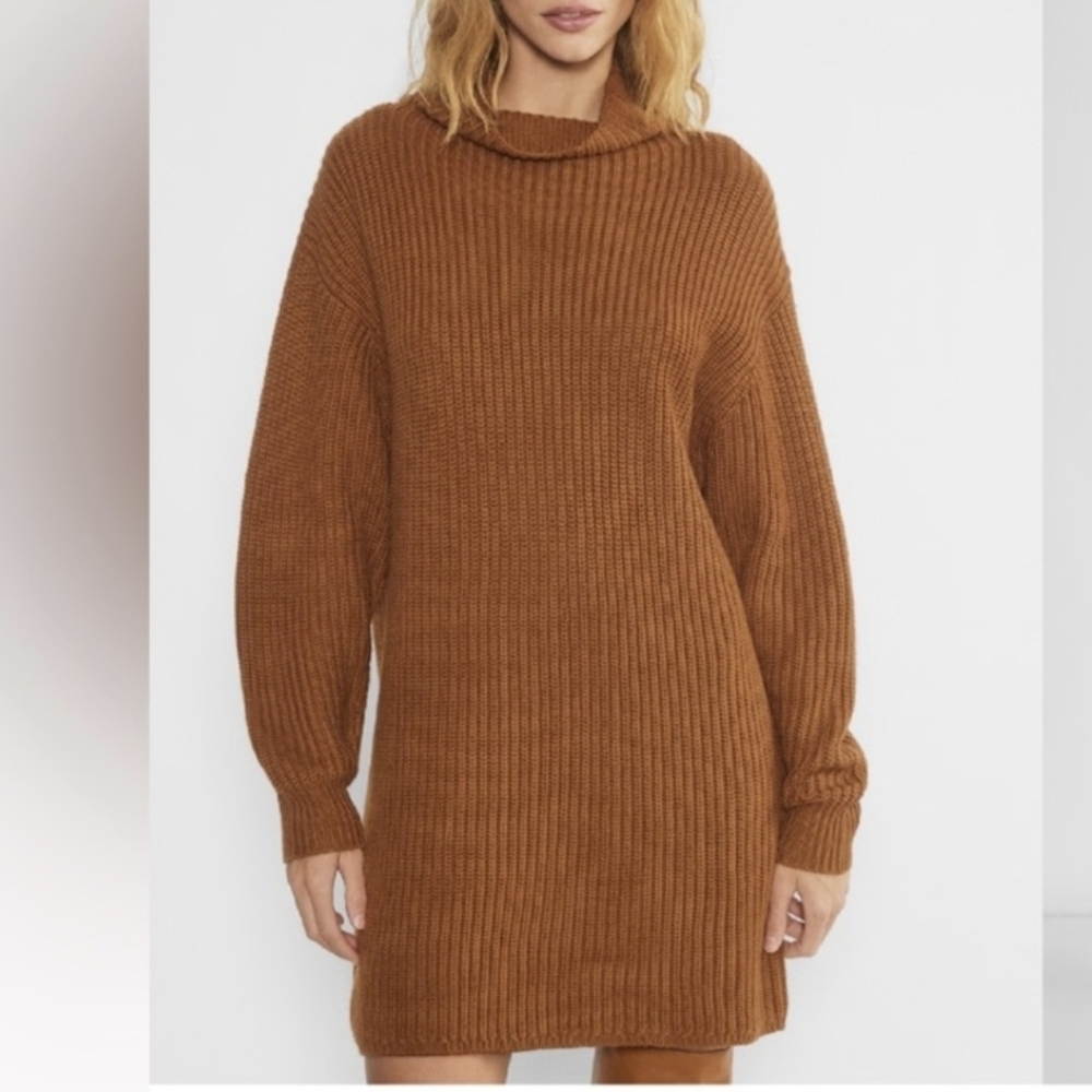 Aritzia Wilfred Free Montpellier Merino wool mockneck sweater Dress
